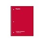 Staples® Poly 1-Subject Notebook, 8" x 10.5", College Ruled, 70 Sheets, Assorted Colors (ST54894C)~#|#~54BE2545-4EBB-4D35-A05381500EECABE4_sc7