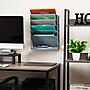 Mind Reader 5-Compartment Mountable Plastic Vertical File Storage, Gray  (WALLANCH-GRY)~#|#~54D3F339-34BC-47F6-A511179372123A92_sc7