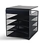Safco Onyx 4-Compartment Hanging Steel Mesh Organizer, Black (SAF3242BL)~#|#~54D68ACF-0B1A-4065-B067976F17428444_sc7