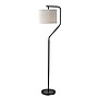 Simplee Adesso Evan 60"H Black Floor Lamp with Drum Shade (SL9502-01)~#|#~54DD06E9-6568-4EB4-B9FE5C4A86D29B3E_sc7