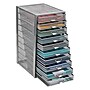 Mind Reader Storage Drawer, 10 Drawers, Metal, Silver (10CABMESH-SIL)~#|#~54E926D0-B67F-400D-B5B727D0415091CF_sc7
