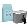 Iris 36 Quart Storage Container with Scoop for Dog & Cat Food, Plastic, Dark Gray (100148)~#|#~54EDA531-6160-4A02-9F3D45AC2A98D6A3_sc7