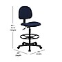 Flash Furniture Mid Back Fabric Ergonomic Drafting Stool, Navy Blue (BT659NVY)~#|#~54EECCFF-54DB-4B89-A114117AD1039AFA_sc7