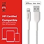 Staples TECH Lightning to USB-A Charging Cable, 3.3 ft, White, Fast Charge/Data Sync Cable, 2-Pack~#|#~550A7F64-8A67-4CB6-AEC125BFA5518605_sc7