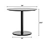 Flash Furniture Acadia 36" Round Wooden Dining Table with Round Base, Gray Faux Concrete/Black Base (STRD36CGTR24)~#|#~5518C097-79F6-49C7-AD96A01790539C0E_sc7