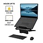 Fellowes Breyta Collection 9.25" x 10.55" Adjustable Plastic Laptop Stands, Black (100098500)~#|#~55201828-A8C4-4EA8-B926D8C2151D42E9_sc7