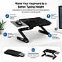 Uncaged Ergonomics WorkEZ Adjustable Keyboard and Mouse Tray, Black (WEKTb)~#|#~55293250-9D7A-4269-AEB12F3982A7C922_sc7