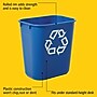 Rubbermaid Commercial Products Plastic Container, 3.25 Gallon, Blue (FG295573BLUE)~#|#~55442559-F4B2-4357-963DF01419E93453_sc7