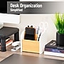 Mind Reader 3-Compartment Wood Desk Organizer, White (ARCHORG-WHT)~#|#~5550BC7C-08AA-4B28-96B221AF27286265_sc7