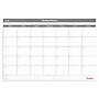 Staples 24" x 36" Reversible Monthly Dry‑Erase Wall Calendar, White/Gray, Laminated Surface~#|#~556B51EF-AA8E-42F2-94BEF031866C1E5A_sc7