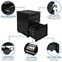 Mount-It! 3-Drawer Mobile File Cabinet, Letter & Legal Size, Lockable, 23.72"H x 14.7"W x 18.11"D, Black (MI-941B)~#|#~5582FEB6-7270-4FBA-8901E7D4CD091B82_sc7