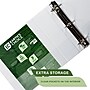 Samsill Earth's Choice Biobased Heavy Duty 3" 3-Ring View Binders, D-Ring, White (16987)~#|#~55BE10CA-281F-4388-AD5498E856938129_sc7