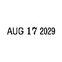Offistamp Date Rectangle Dater Stamp, Black Ink, 1" x 0.38" (034506)~#|#~55E04CDD-E300-46EB-8856D65D0482BD0A_sc7