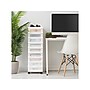 Iris 9-Drawer Storage Cart, White/Translucent White (585004)~#|#~560DD91C-F8AF-4412-995A85D92820FB22_sc7