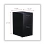 Alera 2-Drawer Mobile Pedestal File Cabinet with Recessed Pulls, Black, Legal (PA542820BL)~#|#~5616A75C-8C76-4915-958B1C997374DCF1_sc7