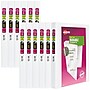Avery Durable 1/2" 3-Ring View Binders, Slant Ring, White 12/Pack (17002)~#|#~56251D15-8324-404F-B0436275F73830E4_sc7