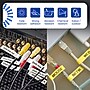 Brother P-touch Flexible ID Laminated Label Tape, 1" x 26.2', Black on Yellow (TZeFX651)~#|#~562ACD4A-2C96-40D5-8FD4537660412A15_sc7
