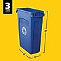 Rubbermaid Slim Jim Vented Recycling Container, 23 Gallons, Blue (FG354007BLUE)~#|#~563CEE7A-4D9A-41F2-AC11494D329870DA_sc7