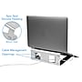 Mount-It! 2" x 10" Vertical/Horizontal Aluminum Laptop Stand, Silver (MI-7276)~#|#~5651A66F-15EB-49A1-8776BE40E1FBF80D_sc7