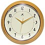 Infinity Instruments Round Retro Saffron Wall Clock, Aluminum, 15" (10940SY-15)~#|#~566571E3-7F2E-49B4-AC0358F8F1984FF5_sc7