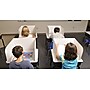 Classroom Products Foldable Cardboard Freestanding Privacy Shield, 13"H x 20"W, White, 30/Box (VB1330 WH)~#|#~5665BC9D-2A92-4465-A0CA8A3095834BC5_sc7