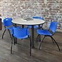 Regency 'M' Plastic Stack Chair, Blue (4700BE)~#|#~566A9776-0F28-4D7B-8F184F0E932A8933_sc7