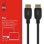 Staples TECH 6 ft. HDMI to HDMI Audio/Video Cable, Male to Male, Black (ST62477)~#|#~568B5ECA-FEB6-439A-BA9AEA479A2D5CBF_sc7