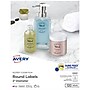 Avery Print-to-the-Edge Laser/Inkjet Round Labels, 2" Dia, Glossy Clear, 120 Labels/Pack (22825)~#|#~568EB5D1-FBDA-4F1E-9BE09D8395CBF4CA_sc7