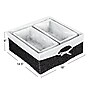 Household Essentials Woven Storage Wicker Basket, Black, 3/Set (HE1099)~#|#~56900B1A-5979-4F39-966AB2EDA83E475C_sc7