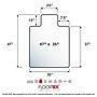 Floortex Cleartex Ultimat Lipped Chair Mat for Carpets up to 1/2", 35" x 47", Clear Polycarbonate (FC118923LR)~#|#~5692C6DA-E19F-43FF-89B25CCD3A17FE26_sc7