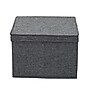 Household Essentials Medium Stackable Folding Fabric Square KD Storage Box, 10" x 15"x 15", 39 Qt., Gray, 2/Pack (7517-1)~#|#~569E004A-9661-411E-98A6E4F8ADB96994_sc7