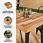 Flash Furniture Mayfair 24"W x 30"D 2"Thickness Rectangle Table Top, Engineered Wood, Natural (XUBB24X30RCT)~#|#~56A313CB-1809-40F8-A310066C2E2D0A48_sc7