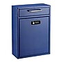 AdirOffice Steel Locking Wall Mounted Drop Box Interoffice Mailbox with Key and Combination Lock , Blue (631-04-BLU-KC-PKG)~#|#~56AD085B-9524-425E-AC9B494D93423BC6_sc7