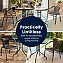 Flash Furniture Lila 28'' Square Table with 4 Rattan Stack Chairs, Gray (TLH073SQ037GY4)~#|#~56AFEA82-E187-4394-989A739A1F8AB22C_sc7