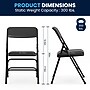 Flash Furniture HERCULES Series Vinyl/Metal Folding Chair, Black, 2/Pack (2HAMC309AVBK)~#|#~56B648D1-DADC-436D-93AB03546F2857C5_sc7