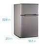 Black & Decker Adjustable Temperature Control Refrigerator w/Freezer, 3.1 Cu. Ft., Gray/Silver (BCRDK32V)~#|#~56BB85A2-5FED-48B9-B089ECE8BE9A34F6_sc7