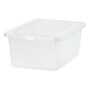 Iris 17 Quart Snap Top Plastic Snap Closure Storage Bin, Clear, 8/Pack (585103)~#|#~56BF71A1-22C3-4C47-866867EC4DE3B141_sc7