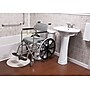 Everest & Jennings Rehab Shower Commode Manual Wheelchair, 17" Seat Width, Fixed Full Arms, Silver (12022010)~#|#~56C760D2-B974-497B-91DACA5BA99C09AB_sc7