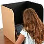 Classroom Products Foldable Cardboard Freestanding Privacy Shield, 20"H x 20"W, Black/Kraft, 20/Box (2020 BK)~#|#~56E25790-E43D-4D0A-B091DCD226C87DF5_sc7