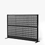 Luxor Studio Modular Wall Room Divider System Acoustic Panel, 48" H x 70" W, Freestanding, Gray, PET (PPWL001)~#|#~570BBBEC-3606-4540-AE898F93CFAB6C35_sc7