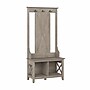 Bush Furniture Key West 66" Hall Tree with Shoe Storage Bench, Washed Gray (KWS166WG-03)~#|#~57152E28-A33B-4E54-B78CA839AFB05E6E_sc7