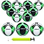 Xcello Sports Size 3 Soccer Balls with Pump, Black/Green/Silver and White/Green/Silver, 12/Pack (SB-S3-12-ASST-7)~#|#~574D9589-F1AC-4D32-A415DBB785FE5461_sc7