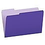 Pendaflex Interior File Folders, 1/3 Cut Top Tab, Legal, Violet, 100/Box~#|#~m000053437_sc7