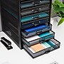 Mind Reader 10-Compartment Metal Mesh File Storage Drawers, Black (10CABMESH-BLK)~#|#~575114E1-5848-4CE1-AD16961EF654DD21_sc7