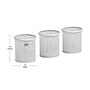 Mind Reader Metal Pen and Accessory Holder Desk Organizer, White, 3-Pieces (CLIPMESH3-WHT)~#|#~5766BE21-AABF-49C0-8C0940730BD232B9_sc7