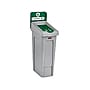 Rubbermaid Slim Jim Single-Stream Recycling Station, 23 Gallon, Gray/Green (2185051)~#|#~57808403-770E-4308-BDA68183EEA253B6_sc7