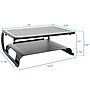 Mount-It! 2-Tier Monitor Stand, For Screens Up to 32", Black (MI-7361)~#|#~5787E800-9F64-46B7-8B93568B87F0EB7F_sc7