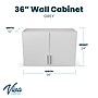 Viva Comfort 36'' H x 36" W Exam Room Medical Cabinet and 36" W Wall Cabinet, 3 Drawers, Gray (90236NS-GRY-WAL)~#|#~57A0449A-8322-4B53-973E210F5BD318C0_sc7