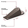 Staples Large Rubber Door Stops, Brown, 12/Pack (ST62712-12PK)~#|#~57C64D87-DEBE-408F-A90610F9E181759B_sc7