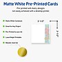 Avery Floral Design Matte Blank Card, White, 90/Pack (S00-EVM)~#|#~57D3F5D1-2468-451C-9D7C82C23D51500A_sc7